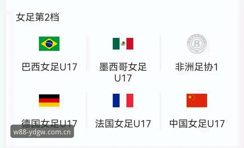 U17世界杯抽签结果揭晓：中国男女足签运解析与观赛指南